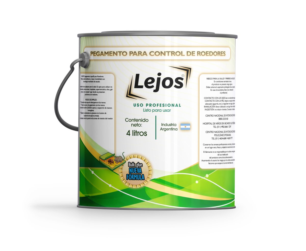 Pegamento Lejos X 4 Litros Trampa Ratas Lauchas